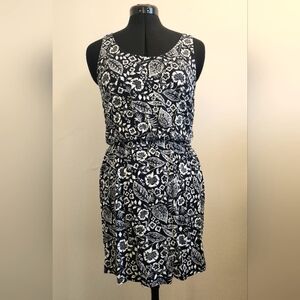 Sleeveless Floral Print Dress